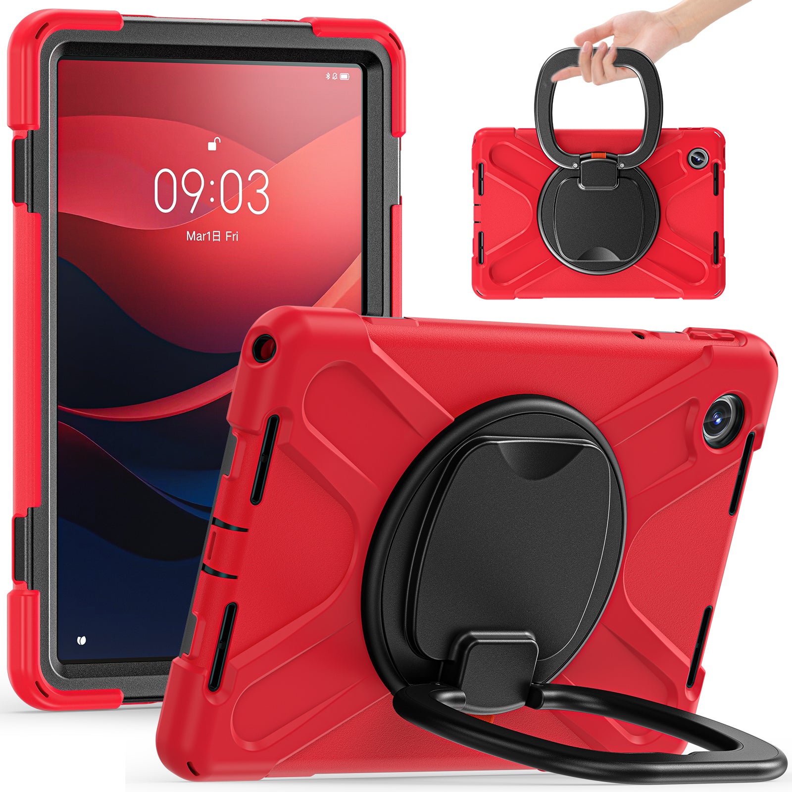 For Lenovo Tab M11 / Xiaoxin Pad 11 2024 TB-330FU 331FC Case Kickstand PC+Silicone Tablet Cover For Lenovo Tab M11 / Xiaoxin Pad 11 2024 TB-330FU 331FC Case Kickstand PC+Silicone Tablet Cover